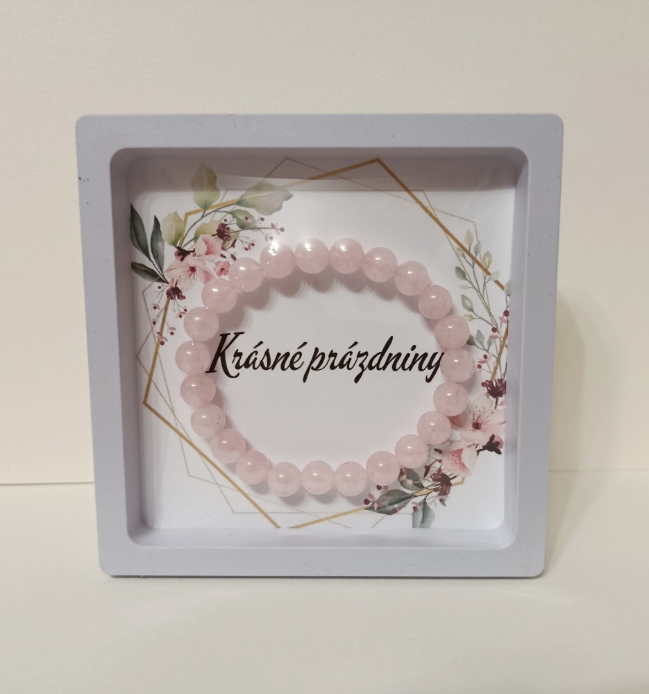 Dárkové balení - náramek růžový Krásné prázdniny