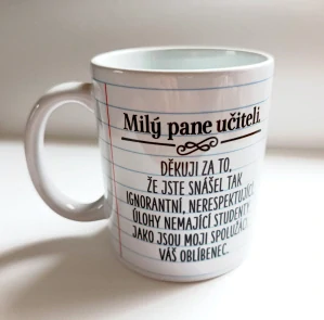 Hrneček pro pana učitele od chlapce