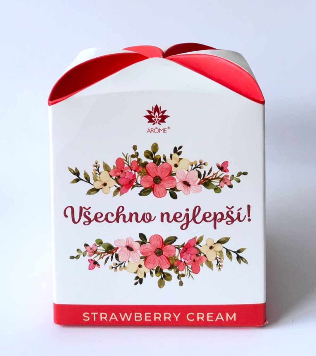 Vonná svíčka s nápisem Všechno nejlepší