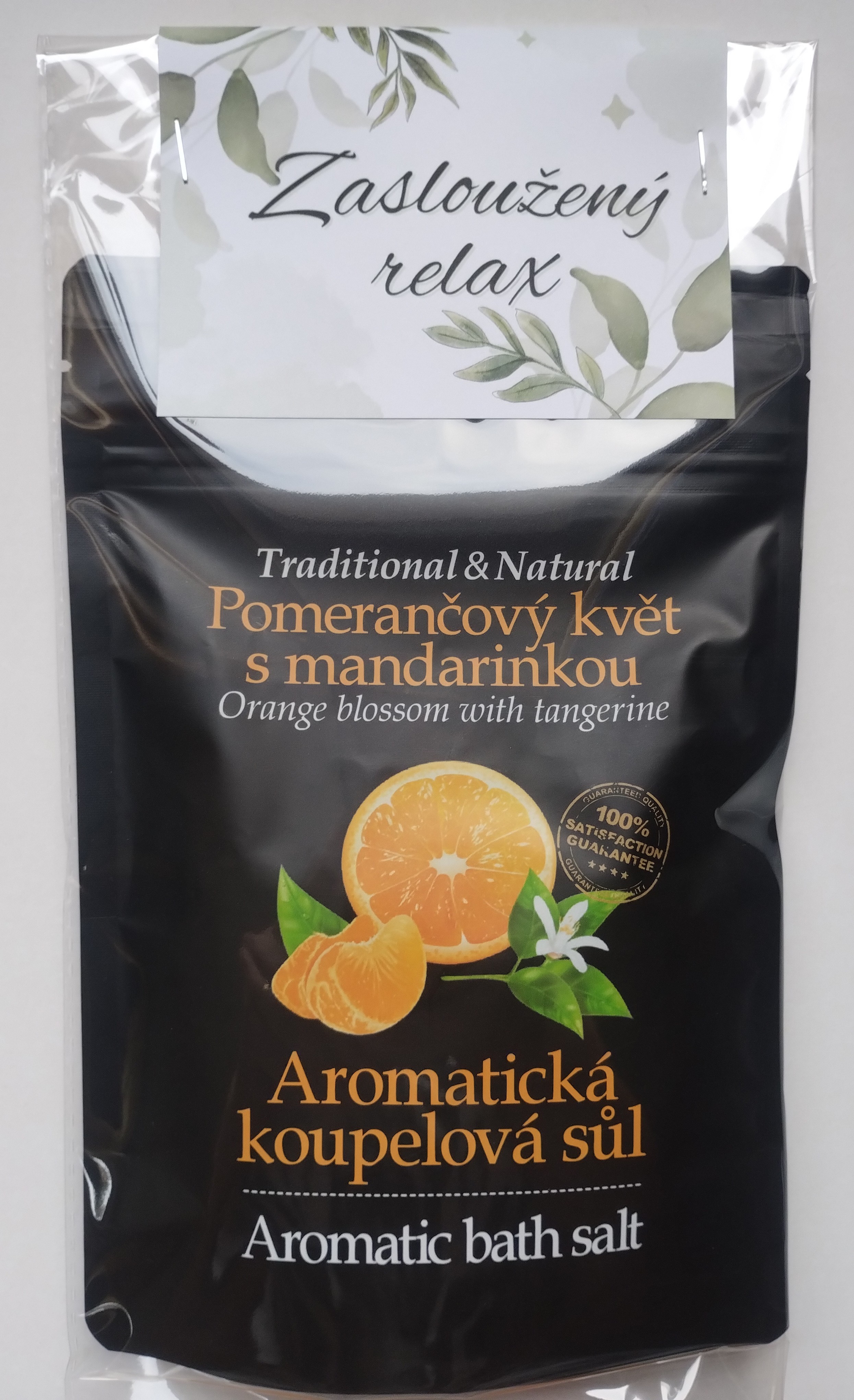 Zasloužený relax - KOUPELOVÁ SŮL POMERANČOVÝ KVĚT S MANDARINKOU 300 g