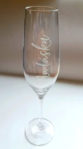Sklenička na sekt Na lásku