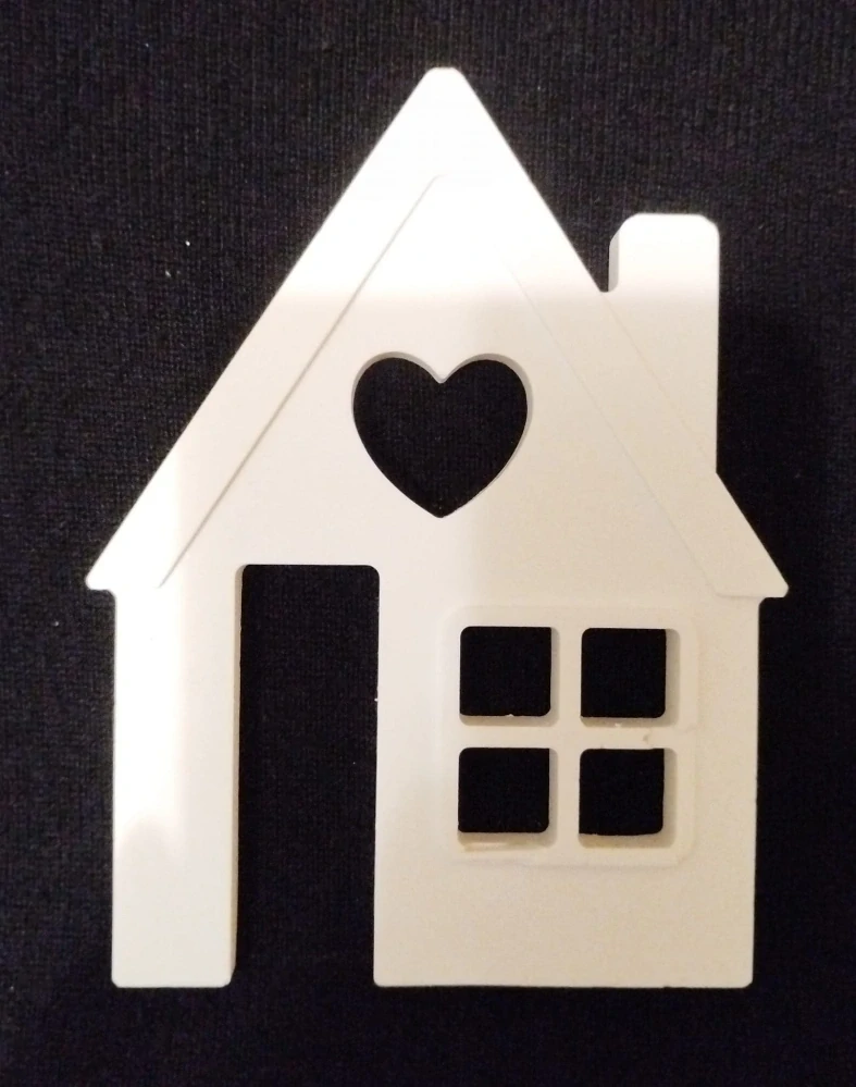Čílko ke svícnu -  dům se srdíčkem