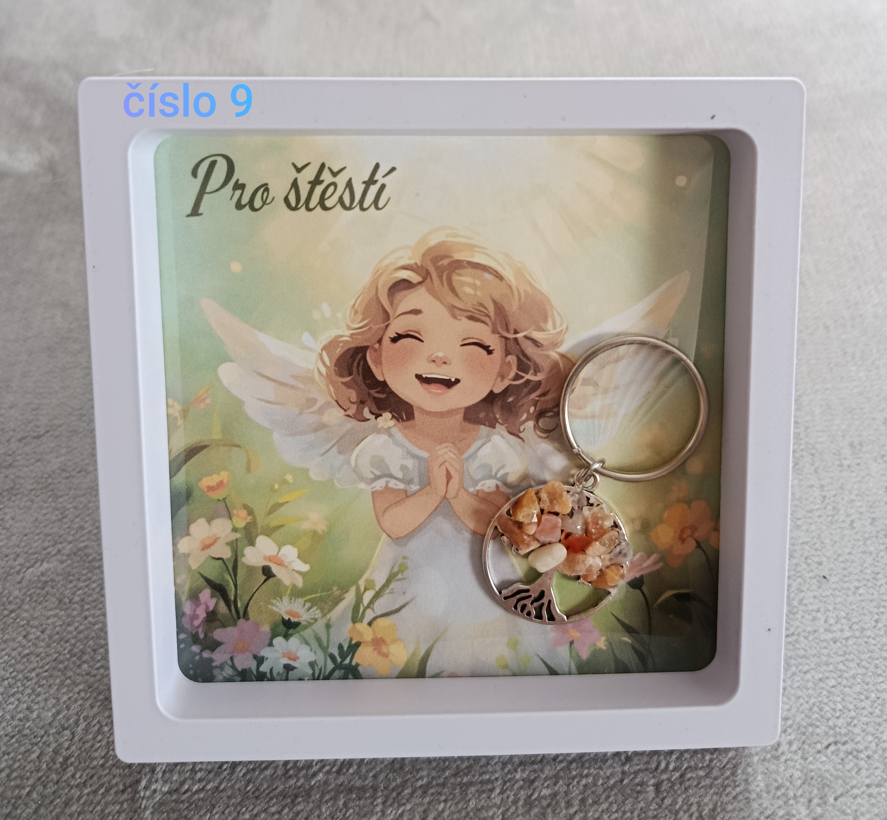 Klíčenka strom života s kamínky 