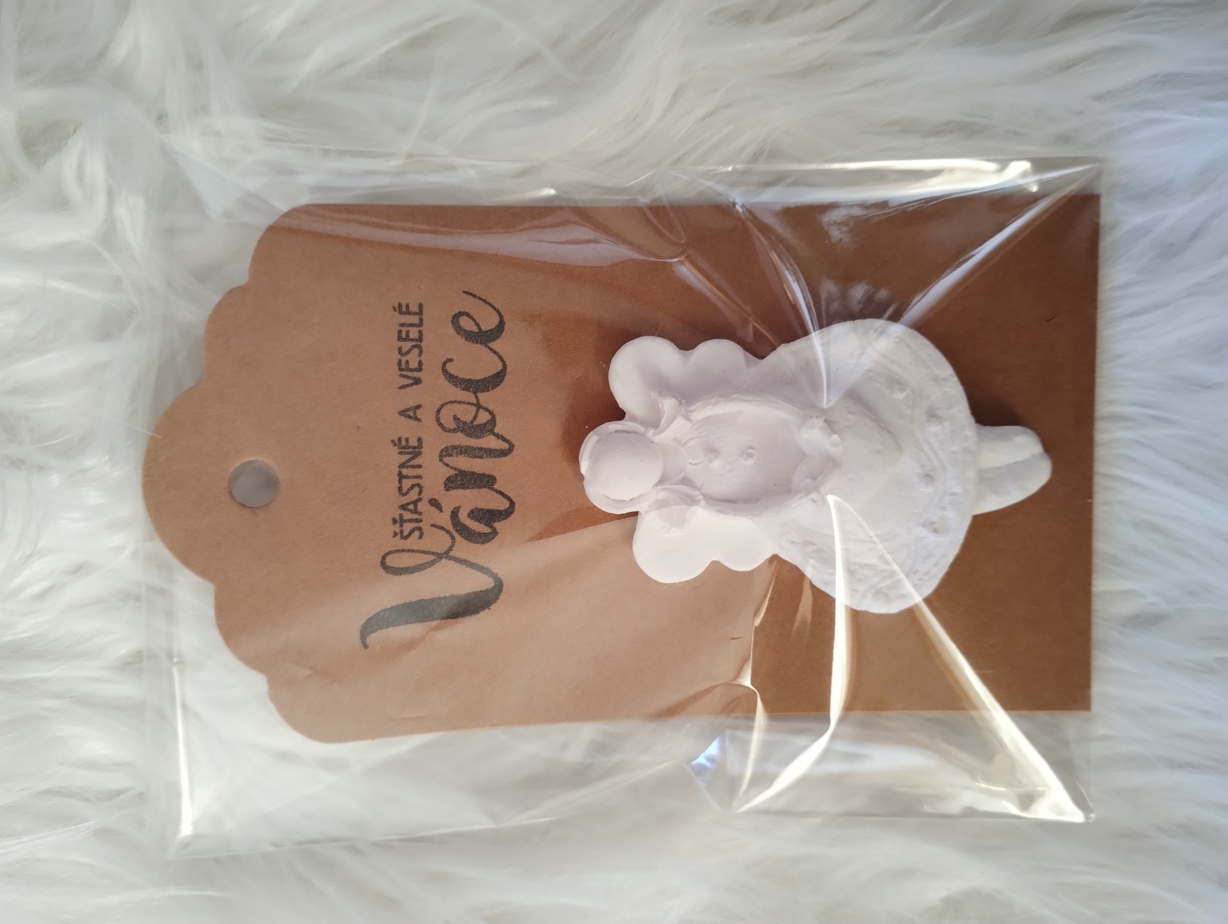 Vánoční přání s andělkou